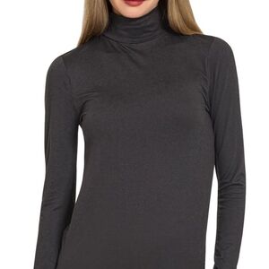 Zenana Premium Microfiber Mock Neck Top